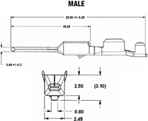 APEX 150 Male Terminal